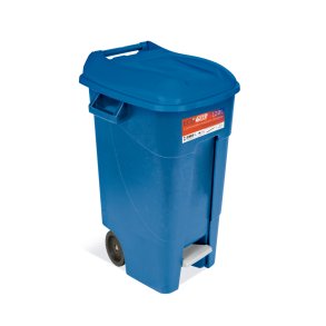 Affaldsbeholder 120 Liter i bl m, fodpedal