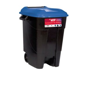 Affaldsbeholder 100 Liter i sort m, Blt Lg