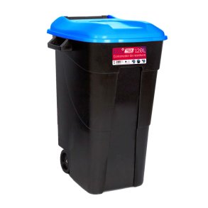 Affaldsbeholder 120 Liter i sort m, Blt Lg