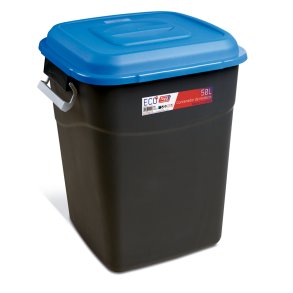 Affaldsbeholder 50 Liter i sort m, Blt Lg