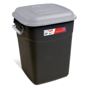 Affaldsbeholder 50 Liter i sort m, Grt Lg