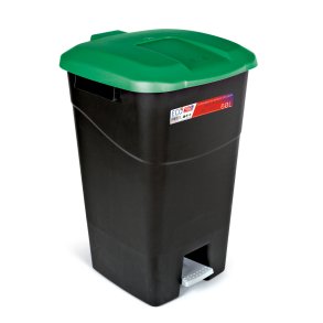 Affaldsbeholder 60 Liter i sort m, Grnt Lg og fodpedal