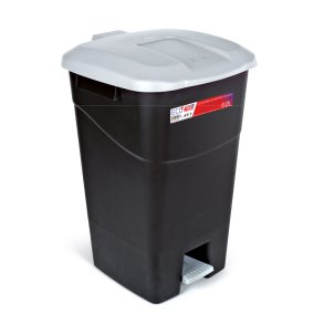 Affaldsbeholder 60 Liter i sort m, Grt Lg og fodpedal