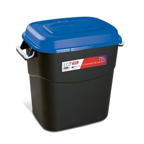 Affaldsbeholder 75 Liter i sort m, Blt Lg