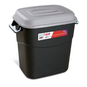 Affaldsbeholder 75 Liter i sort m, Grt Lg