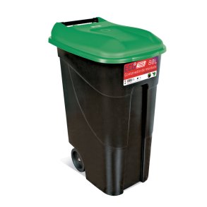 Affaldsbeholder 80 Liter i sort m, Grnt Lg