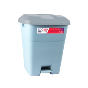 Affaldsbeholder 50 Liter i gr m, Grt Lg og fodpedal