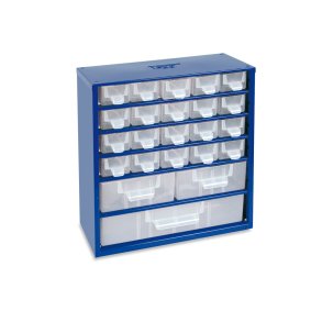 Kleinteilemagazin aus Stahl mit 23 Fchern