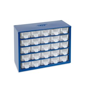 Kleinteilemagazin aus Stahl mit 25 Fchern