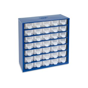 Kleinteilemagazin aus Stahl mit 35 Fchern