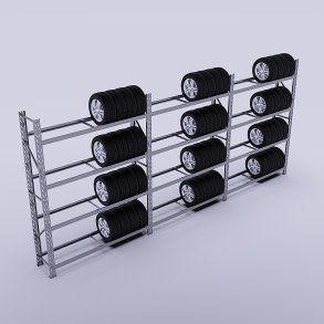 D&auml;ckst&auml;ll 3 fack med 4 lager (108 d&auml;ck)