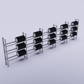 D&auml;ckst&auml;ll 5 fack med 3 lastlager (135 d&auml;ck)