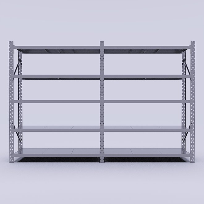 Lagerhylla 2 fack med 5 hyllplan