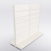 Butiksreol 2 fag dobbeltsidet med rillepanel
