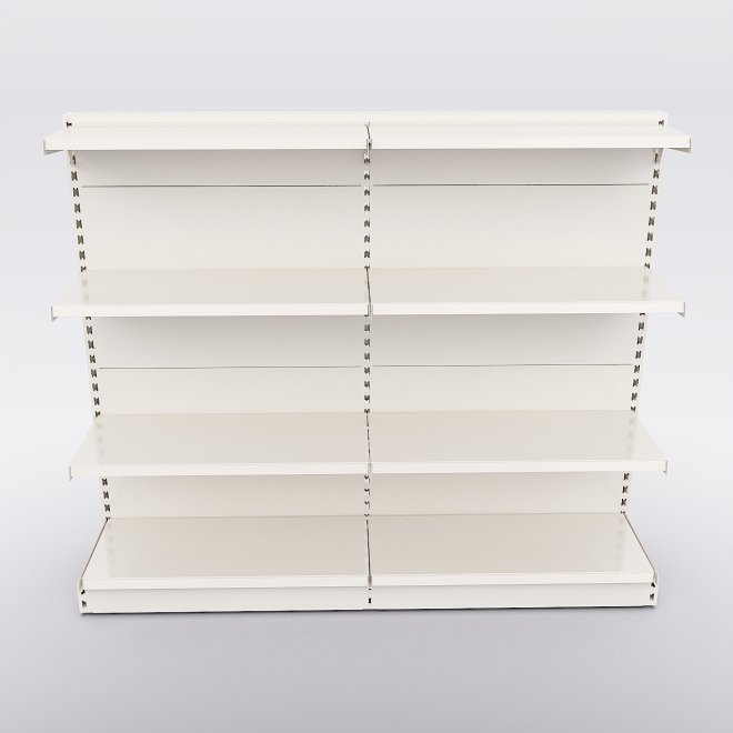 Einzelseitig Ladenregal mit Metallb�den
