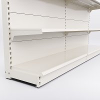 Einzelseitig Ladenregal mit Metallb�den