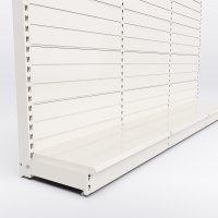 Butiksreol 3 fag enkeltsidet med rillepanel