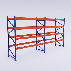 Palettenregal 2 Felder mit 4 Trageebenen