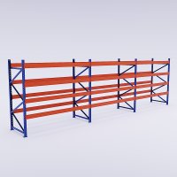 Palettenregal 3 Felder mit 4 Trageebenen