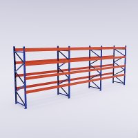 Palettenregal 3 Felder mit 4 Trageebenen