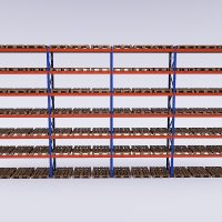 Pallst&auml;ll 4 fack med 6 b&auml;rlag