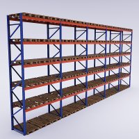 Pallst&auml;ll 5 fack med 5 b&auml;rlag