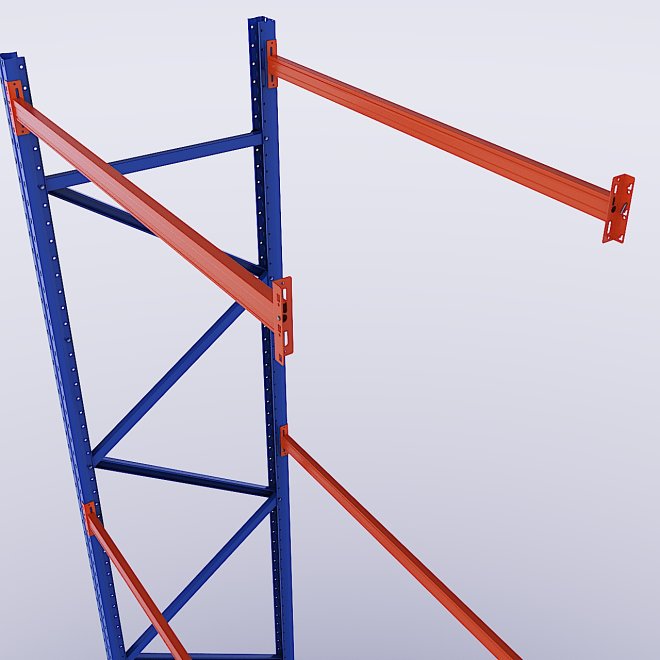 Pallereol tilbygningsfag med 3 b�relag