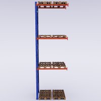 Pallereol tilbygningsfag med 3 b�relag