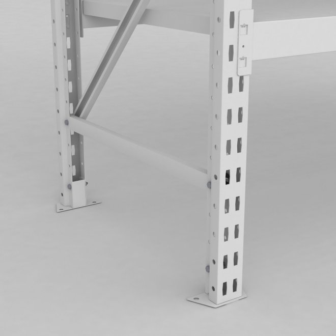 Lagerhylla inkl. 24 grtt plastldor