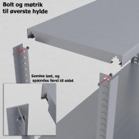 Stahlregal 1 Feld mit 4 Fachböden