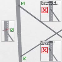Stahlregal 1 Feld mit 4 Fachböden