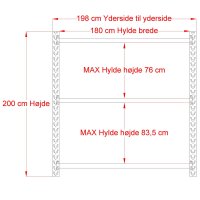 Lagerregal 1 Feld mit 3 Bden