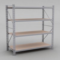 Lagerregal 1 Feld mit 4 Bden