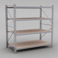 Lagerregal 1 Feld mit 4 Bden