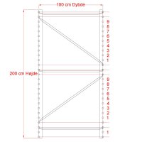 Lagerregal 1 Feld mit 3 Bden