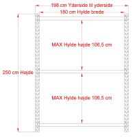 Lagerregal 1 Feld mit 3 Bden
