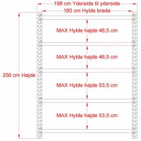 Lagerregal 1 Feld mit 5 Bden