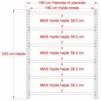 Lagerregal 1 Feld mit 6 Bden