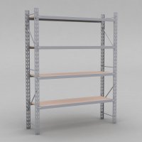 Lagerregal 1 Feld mit 4 Bden