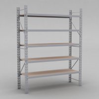 Lagerregal 1 Feld mit 5 Bden