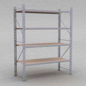 Lagerregal 1 Feld mit 4 Bden