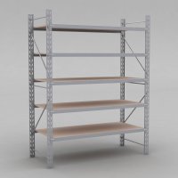 Lagerregal 1 Feld mit 5 Bden