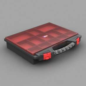 Kleinteilekoffer mit 13 herausnehmbaren Einsätzen