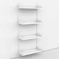 Wandregal 1 Feld mit 4 Böden