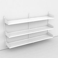 Wandregal 2 Felder mit 6 Böden