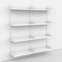 Wandregal 2 Felder mit 8 Bden