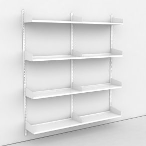 Wandregal 2 Felder mit 8 Bden