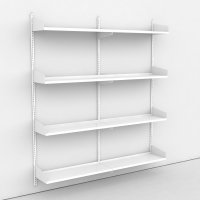 Wandregal 2 Felder mit 8 Bden