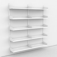 Wandregal 2 Felder mit 10 Bden