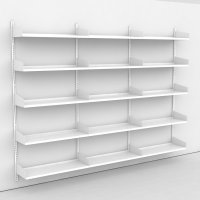 Wandregal 3 Felder mit 15 Bden